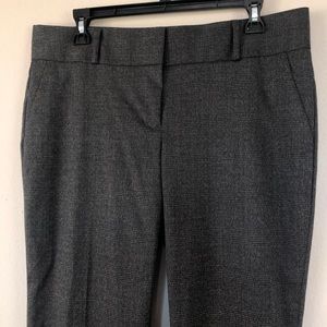 ANN TAYLOR LOFT Marisa Grey Plaid Trouser Pants 10